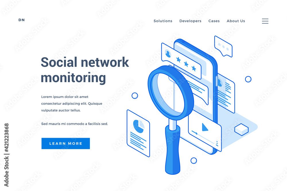 Aufkleber online web resource helping with social network monitoring
