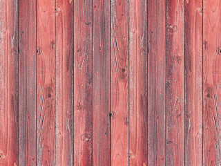 Background red wooden planks board texture.