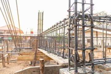 Steel that is going to build a house