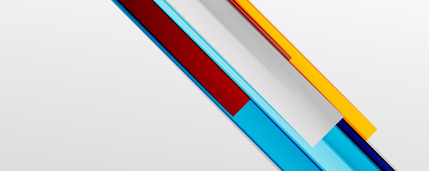 Multicolored lines background. Design template for business or technology presentations, internet posters or web brochure covers