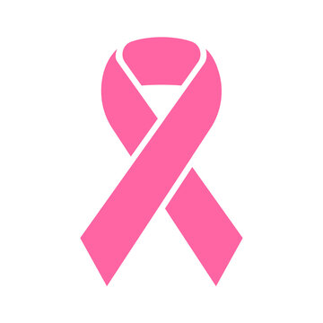 Vector pink ribbon cross Breast cancer day sign in women Cancer fighting ideas