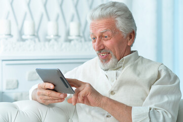 Portrait of smiling senior man