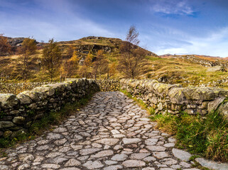 dramatic autumn  landscape image taken in Lake District , Cumbria