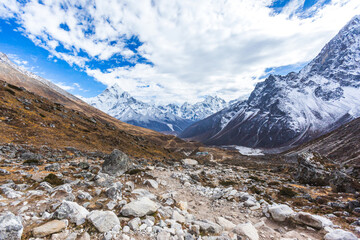 View from the way to Everest Base Camp. Nepal