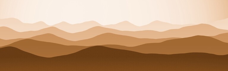 design orange hills peaks in time when everyone sleeps digitally drawn texture illustration