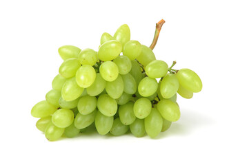 green grapes isolated on white