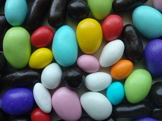 Detail view of colorful candies 