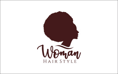 Illustration vector graphic of beautiful modern hair style logo design template