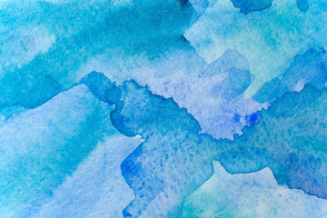 blue watercolors on paper texture