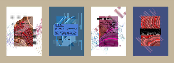 Obraz na płótnie Canvas Artistic design of covers. Creative colors background. Fashionable futuristic design
