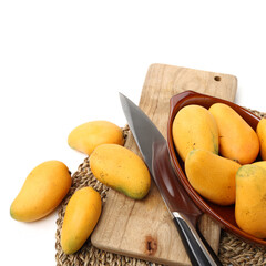 Mango on a white background