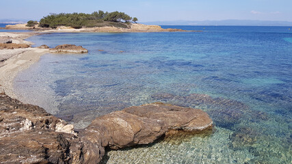 Fototapeta premium Beach in Porquerolles, French Riviera