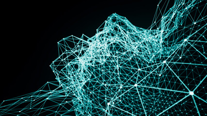 青のネットワークイメージ