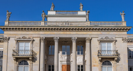 Palace on the Water in Royal Baths Park, Lazienki Park, one of the most famous parks in Warsaw, Poland