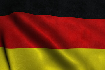 Germany National Flag is waving
