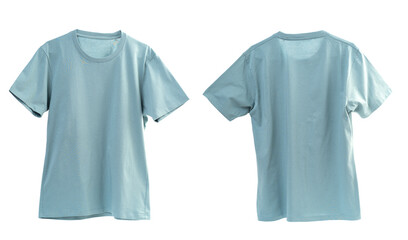 Fototapeta premium Green T-shirt for mock up on white background