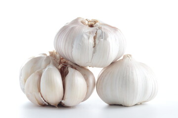 garlic isolated in white background