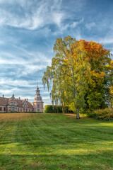 Karsholm Castle with Large Autumn Tree
