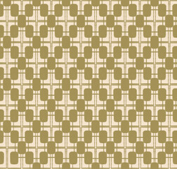 Vintage wallpaper in olive green and beige colors. Fashion seamless pattern. Modern style fabric design