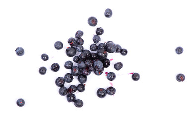 Heap of blueberry isolated