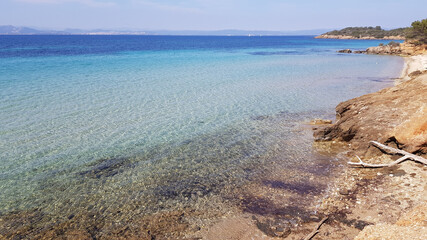 Beach in Porquerolles, French Riviera