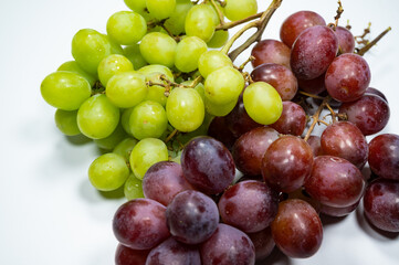 fresh grape on white background