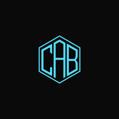CAB polygon letter icon design on BLACK background.Creative letter
CAB-C A B  logo design. CAB initials Polygon Logo design.
