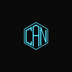 CAN polygon letter icon design on BLACK background.Creative letter
CAN-C A N  logo design. CAN initials Polygon Logo design.
