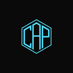 CAP polygon letter icon design on BLACK background.Creative letter
CAP-C A P  logo design. CAP initials Polygon Logo design.
