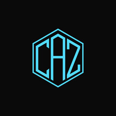 CAZ polygon letter icon design on BLACK background.Creative letter
CAZ-E A Z logo design. CAZ initials Polygon Logo design.
