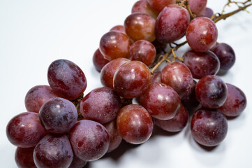 fresh grape on white background