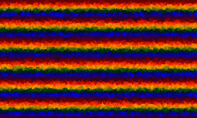 horizontal cubist style rainbow background.