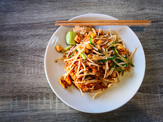 Authentic Pad Thai Tofu in Thailand, Thai Food