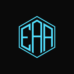 EAA polygon letter icon design on BLACK background.Creative letter
EAA-E A A logo design. EAA initials Polygon Logo design.
