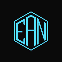 EAN polygon letter icon design on BLACK background.Creative letter
EAN-E A N logo design. EAN initials Polygon Logo design.