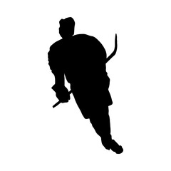 Hockey Player Silhouette