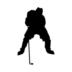 Fototapeta premium Hockey Player Silhouette