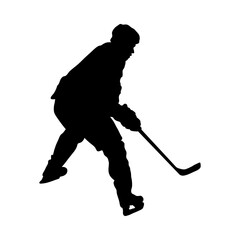 Hockey Player Silhouette