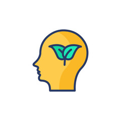 Eco Thinking icon in vector. Logotype