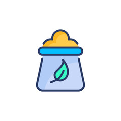 Eco Fertilizer icon in vector. Logotype