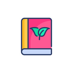 Ecology Book icon in vector. Logotype