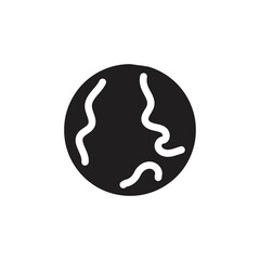 Green Earth icon in vector. Logotype