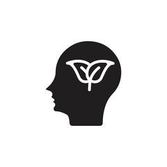 Eco Thinking icon in vector. Logotype