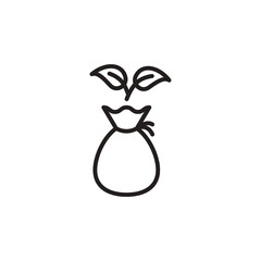 Reforestation icon in vector. Logotype