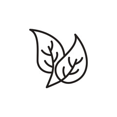 Leaves icon in vector. Logotype