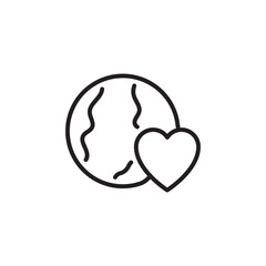 Healthy Earth icon in vector. Logotype