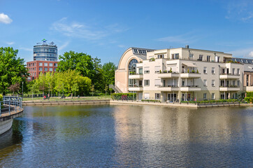Humboldt Library and the clinic Medical Park Humboldtmuehle in Berlin, Germany