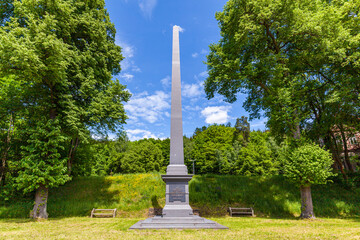 Obelisk im Selketal Harz Mägdesprung