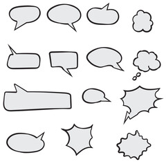 Speech bubble concept Chatting vector concept: chat bubbles and chat messages icons 
