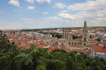 Panorámica de la Ciudad de Burgos en España.